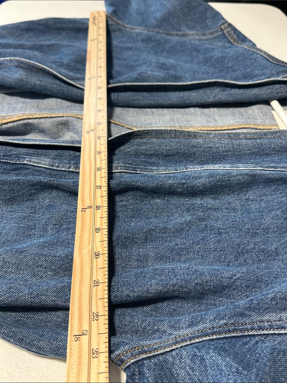 Wilfred Dark Blue Long Denim Jacket - Picture 9 of 10